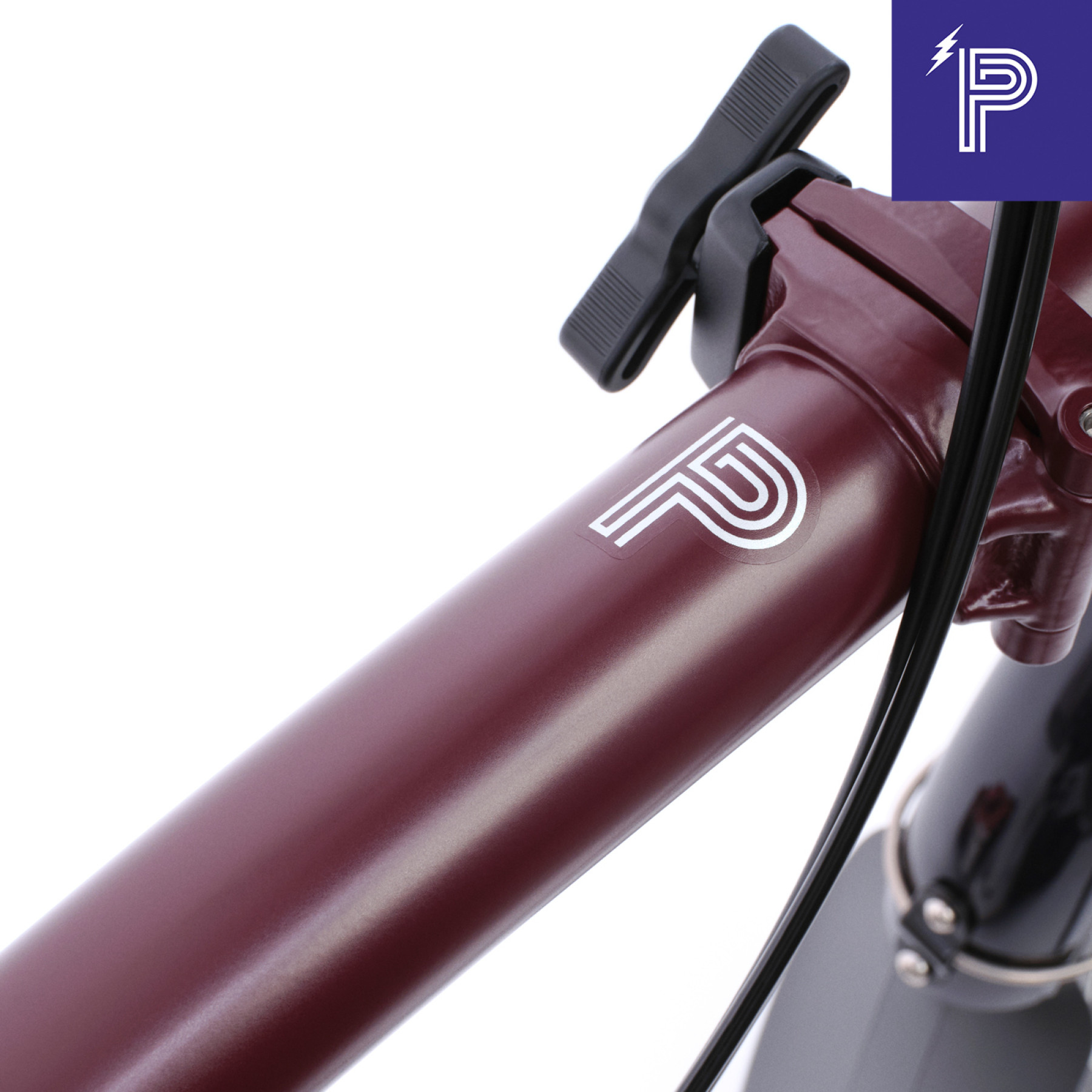 Brompton P Line Electric Red Plum Mid mit Motiq System Bild 06