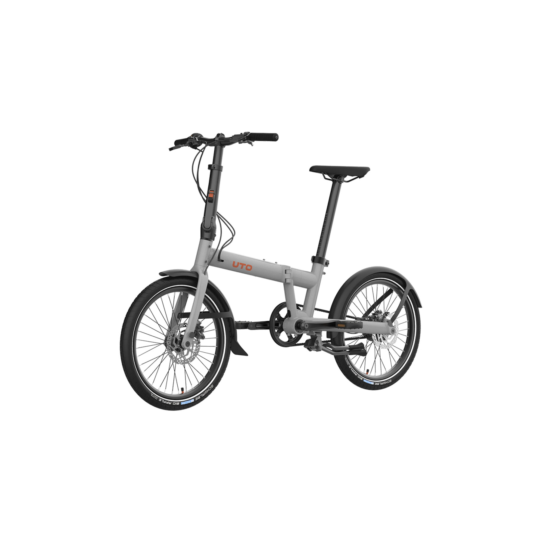 UTO Pro20 NE Grau 20 Zoll Klapprad Riehmenantrieb Bild 02