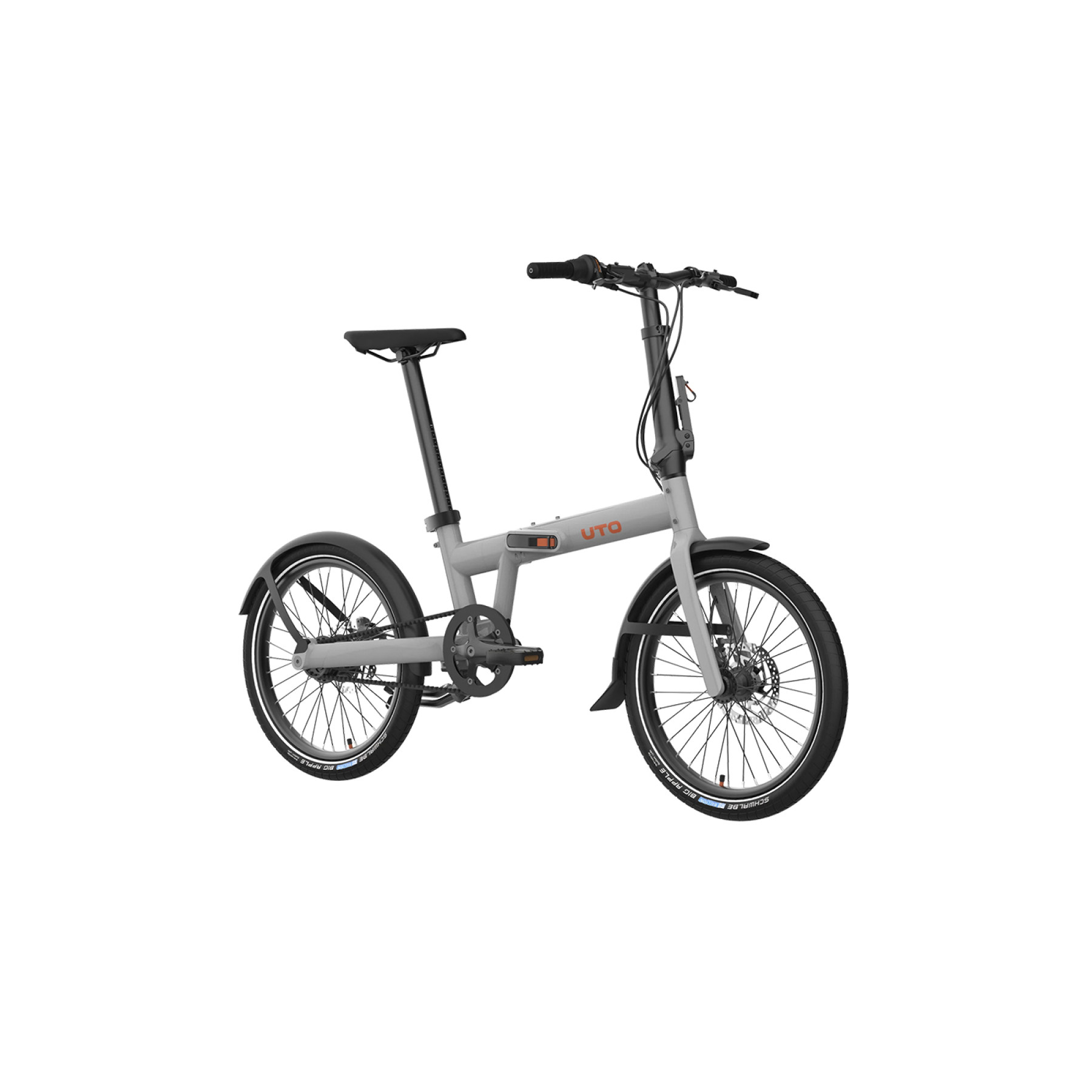 UTO Pro20 NE Grau 20 Zoll Klapprad Riehmenantrieb Bild 04
