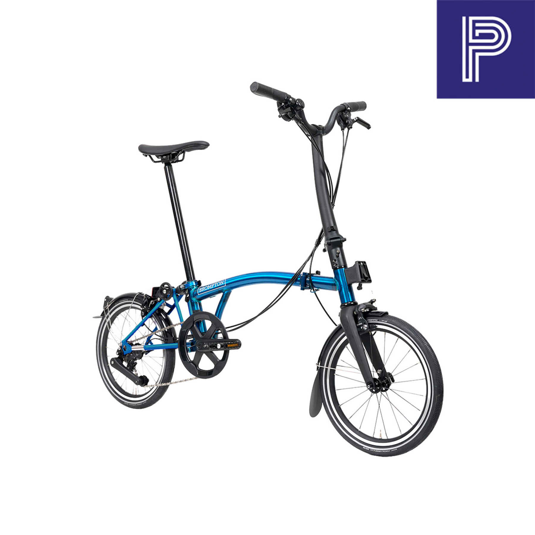 Brompton P Line Pacific Lacquer High mit Carbon und Titan Bild 03