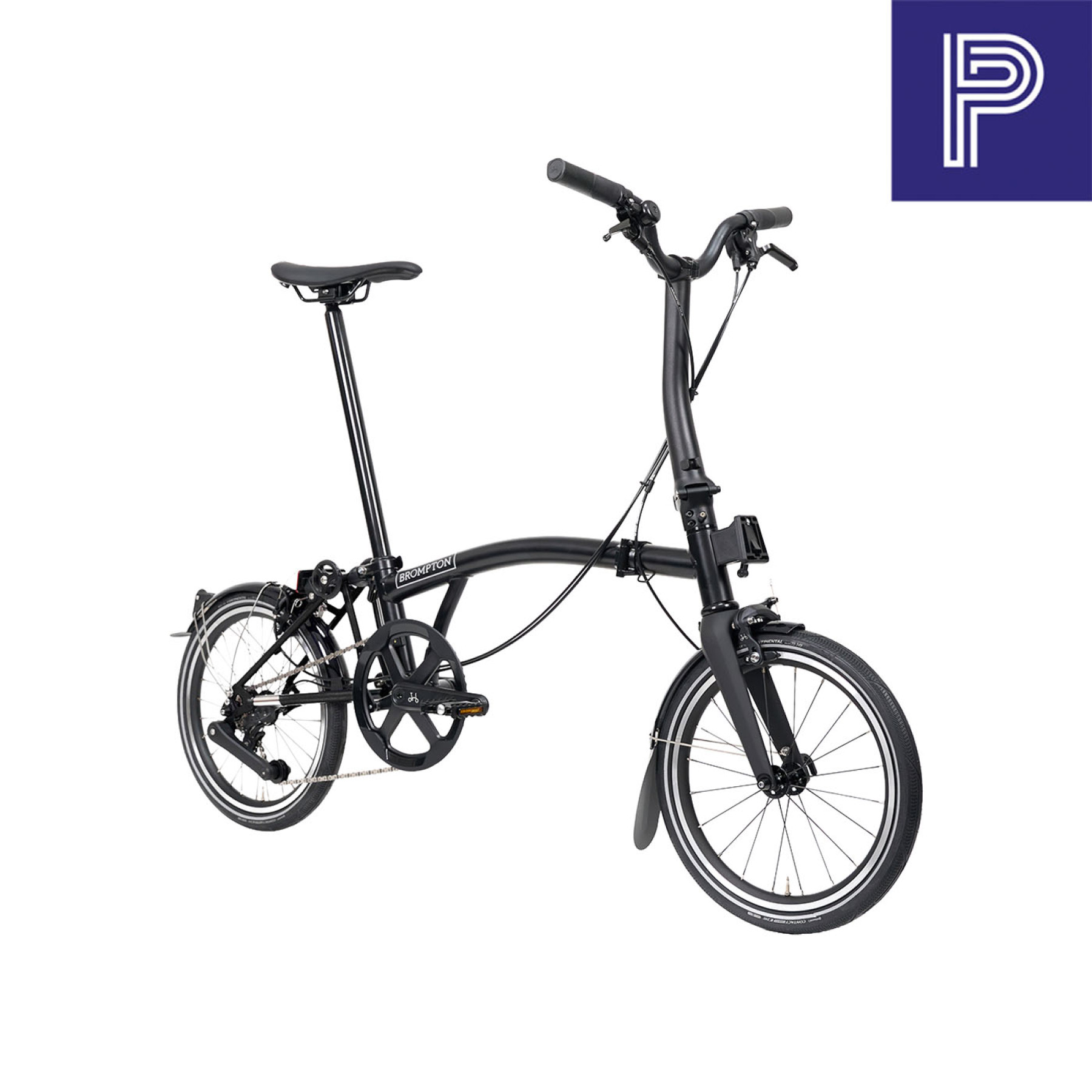 Brompton P Line Black Mid mit Carbon und Titan Bild 02