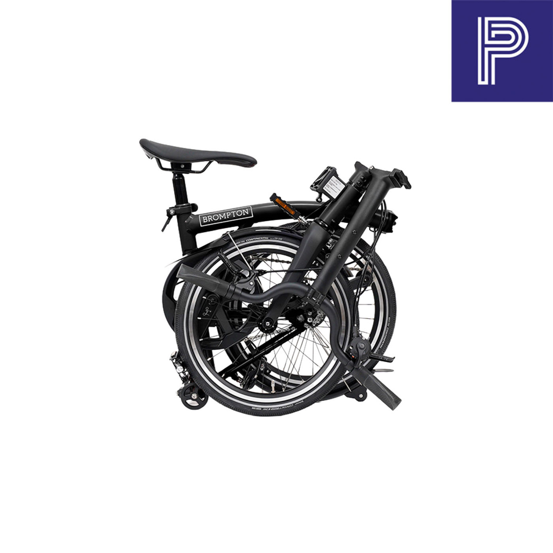 Brompton P Line Black Mid mit Carbon und Titan Bild 04