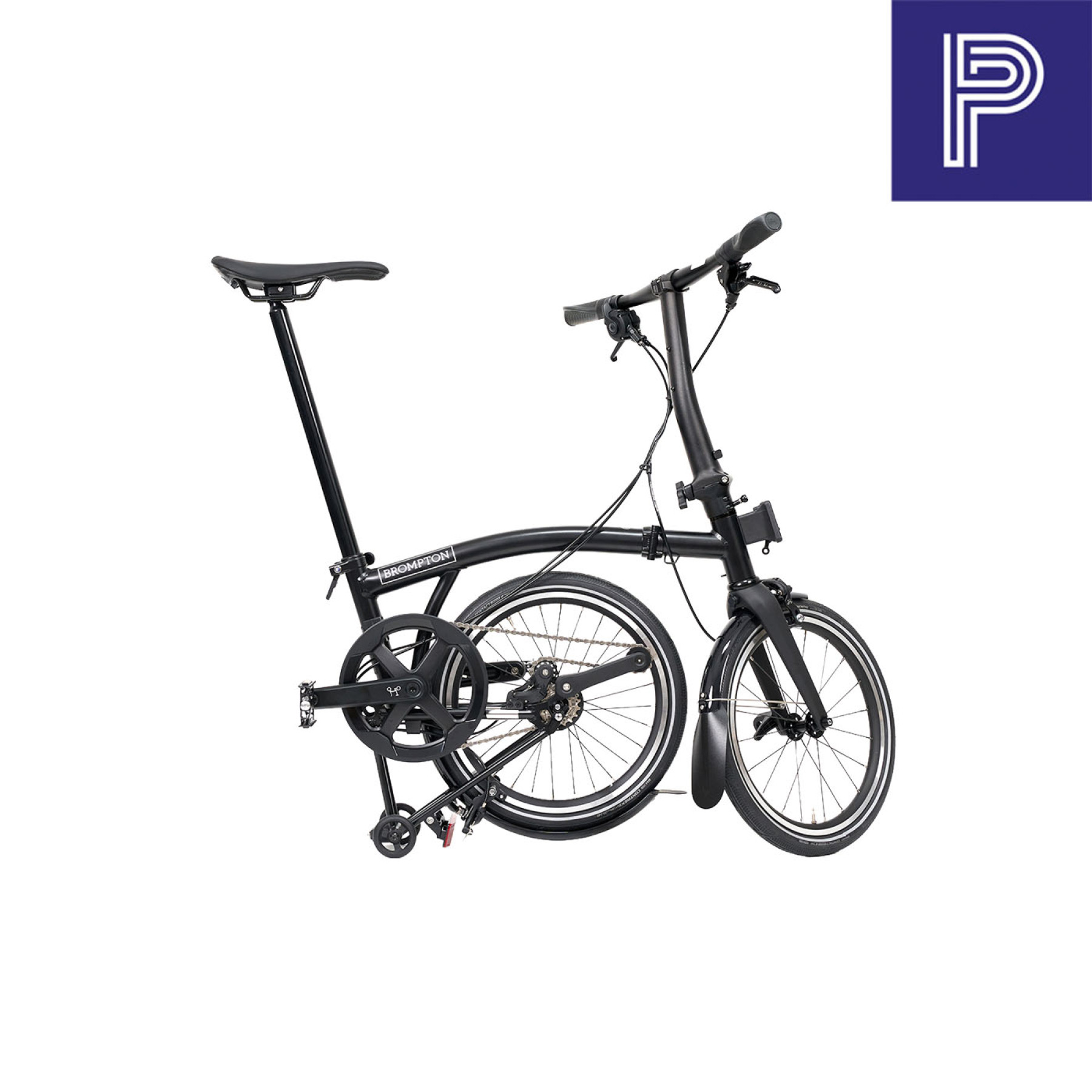 Brompton P Line Black Low mit Carbon und Titan Bild 03