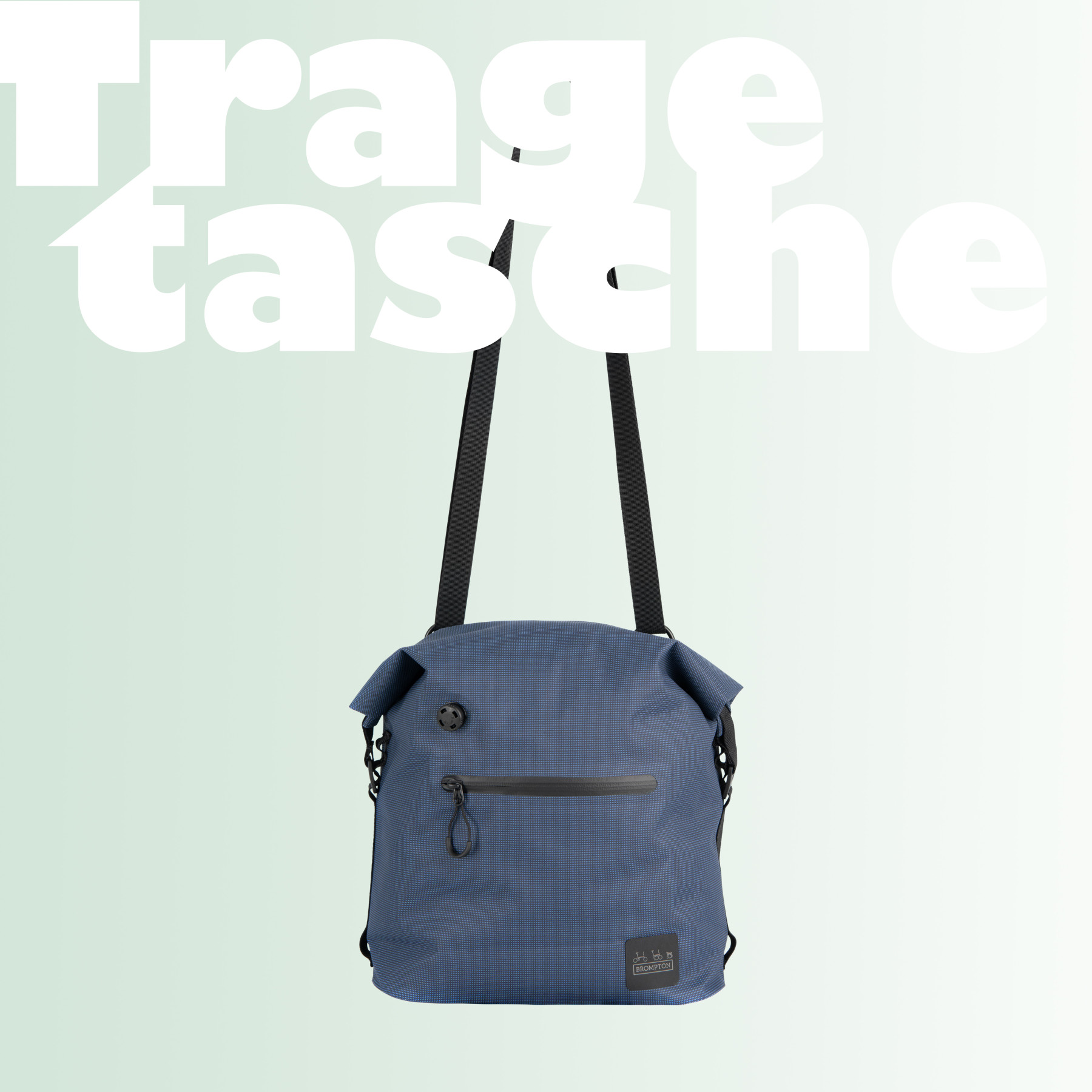 Kleine wasserdichte Brompton Tasche Borough Bag Navy Small.