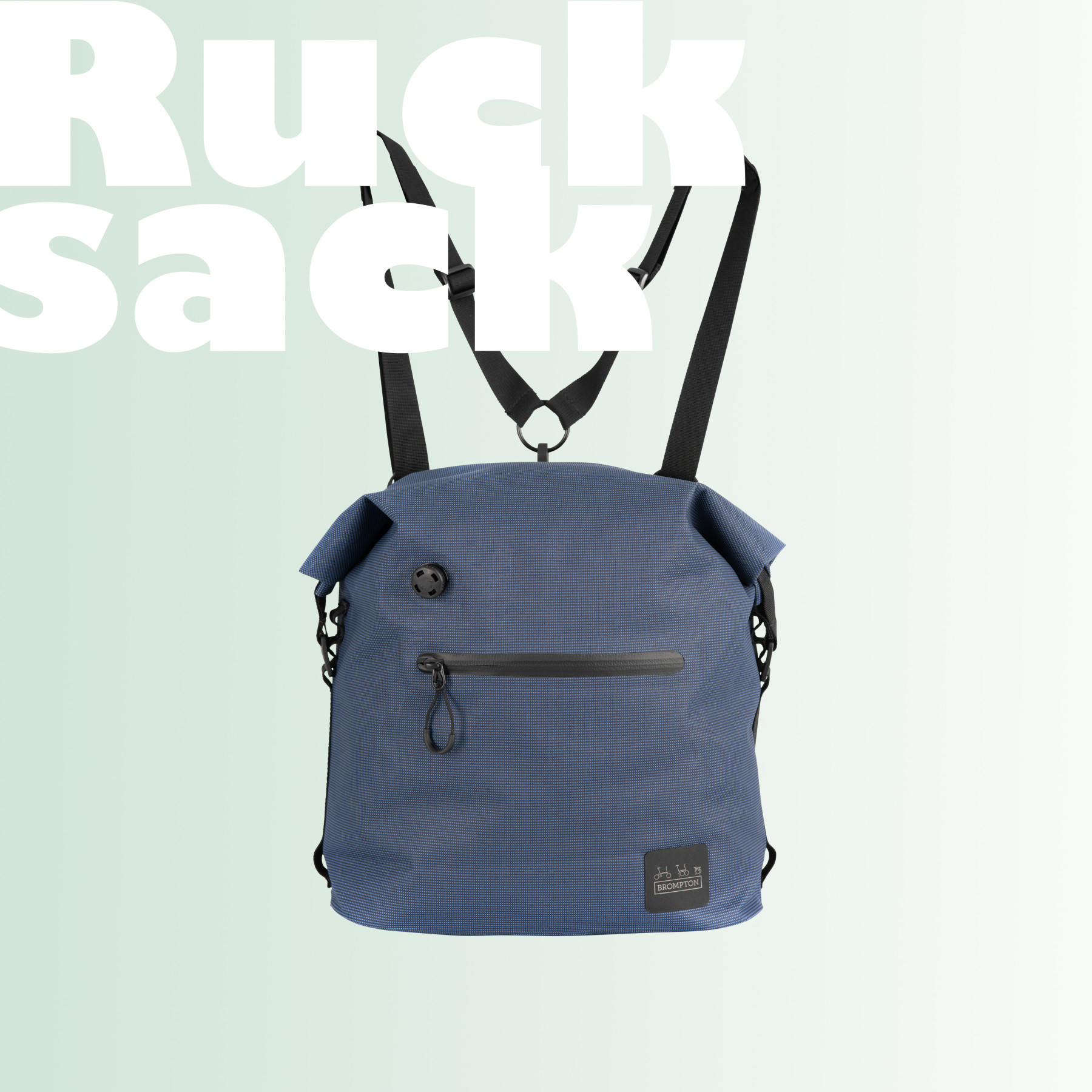 Kleine wasserdichte Brompton Tasche Borough Bag Navy Small.