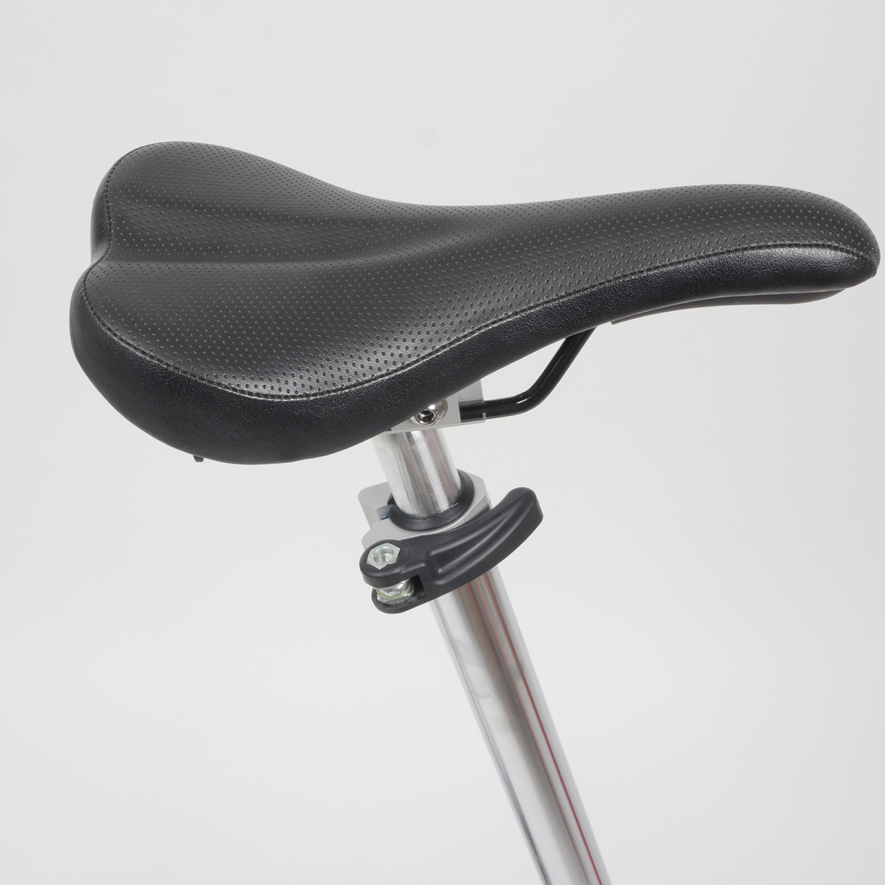 Der Brompton Sattel steh im Mittelpunkt dieses Bildes.