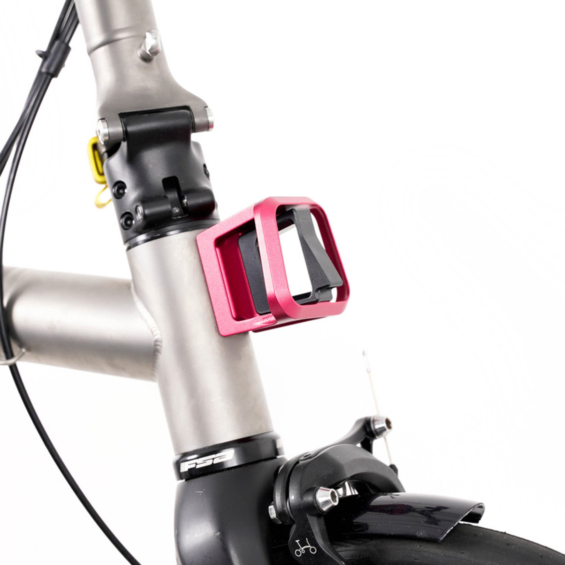 Das ultimative Upgrade für dein Brompton Faltrad, der Brompton Trägerblock in Red, Bild 03
