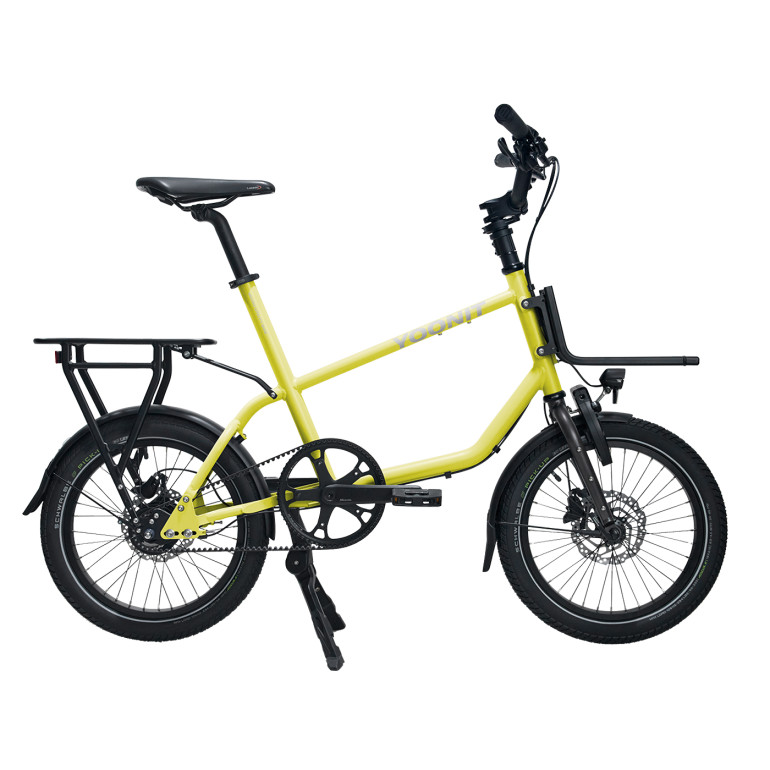 Yoonit Micro Classic 18 Zoll Kompaktrad Gates Riemen - Misty Lime Bild 01