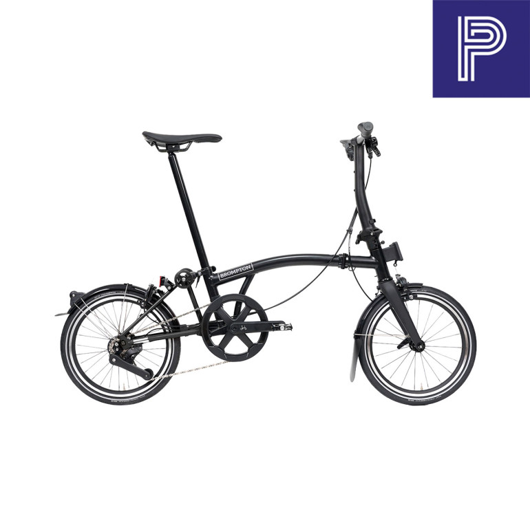 Brompton P Line Black Low mit Carbon und Titan Bild 01