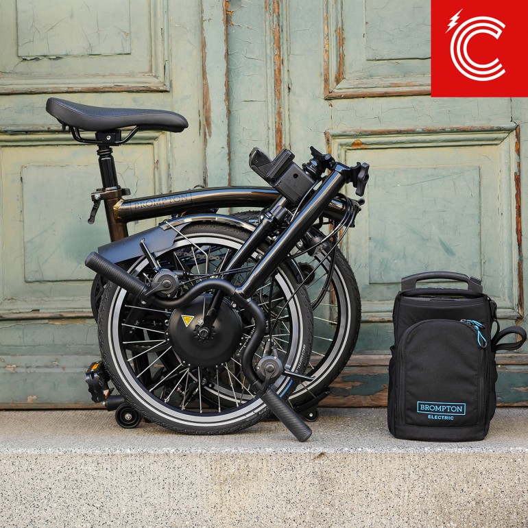 Brompton Electric C Line Black Lacquer – High, 2/6-​Gang
