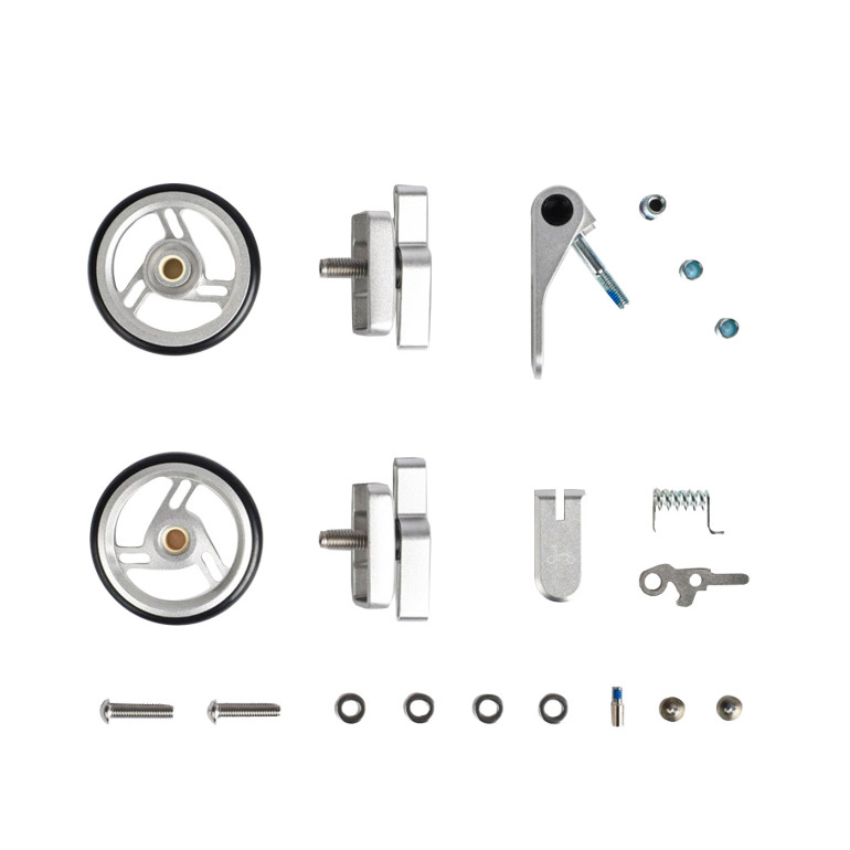 Brompton ColourLab Set inkl. EasyWheels T Line in Silver, Bild 01