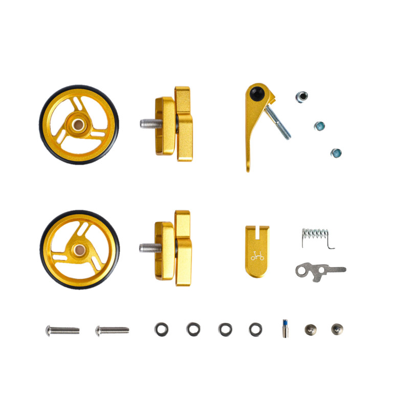 Brompton ColourLab Set inkl. EasyWheels T Line in Gold, Bild 01