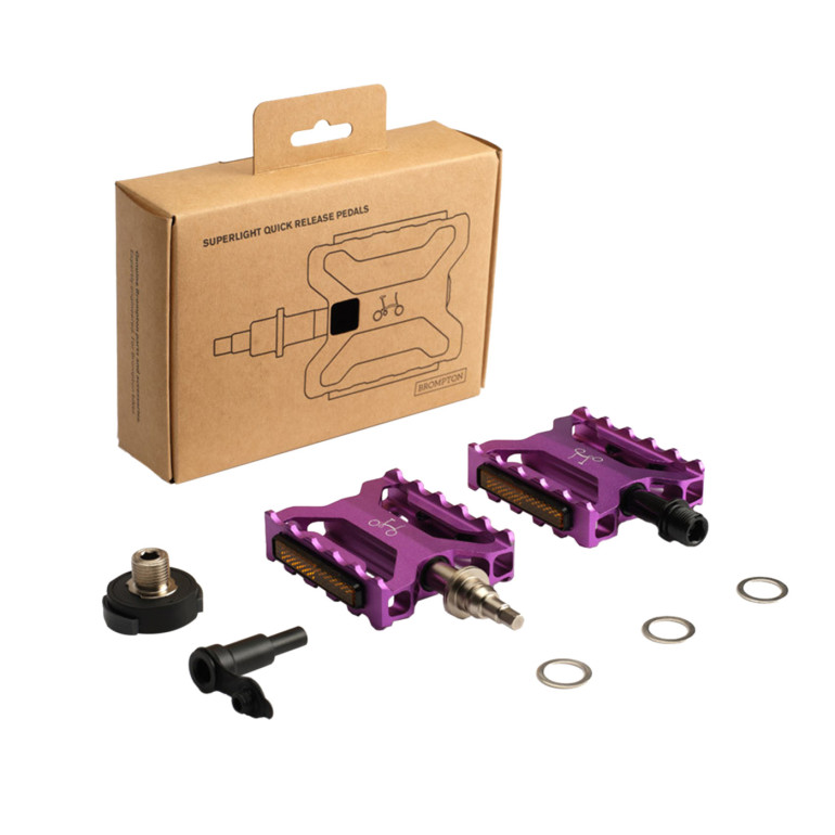 Brompton ColourLab Superlight Pedalen, in Purple, Bild 02